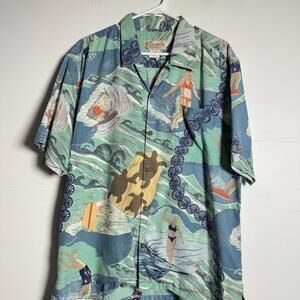 Patagonia Pataloha 2007 Limited Edition Men’s Hawaiian Surfer Shirt Cotton Sz M